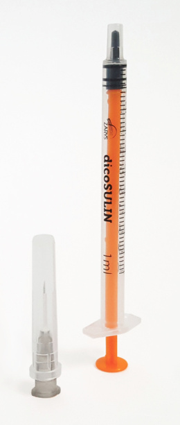 DicoSulin strzykawka insulinowa z igłą 0,4mm x 13mm U-100 (100 szt.)