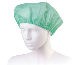 Czepek medyczny typu beret DONA, zielony (100 szt.)
